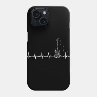 guitar funny love heart beats Phone Case