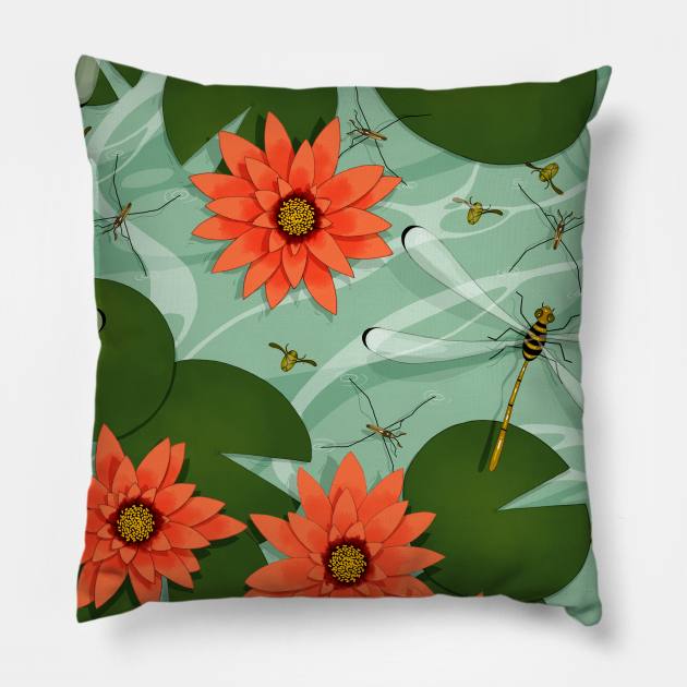 Pond Pillow by eliasanmar