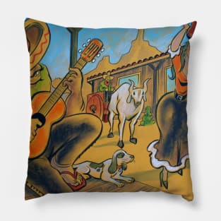 Benitos - Western Art by Mike Bennett Pillow