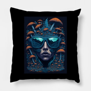 Techno Psy Shirt - Psychedelic Organism - Catsondrugs.com - #psychedelic #psychedelicart #trippy #psytrance #art #psy #trippyart #music #trance #rave #love #psychedelictrance #psyart #digitalart #psytranceworld #trancefamily Pillow