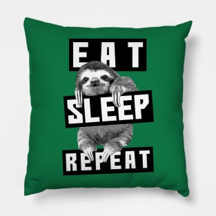 Sloth: Eat, Sleep, Repeat Pillow