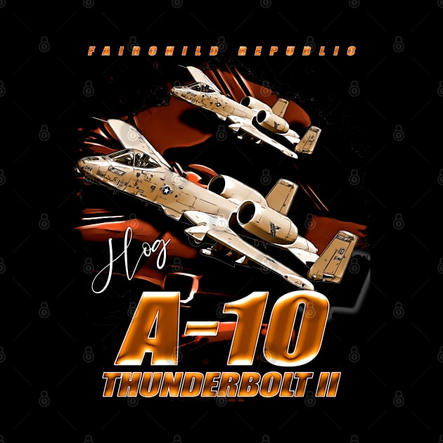 Fairchild A-10 Thunderbolt II Fighterjet by aeroloversclothing