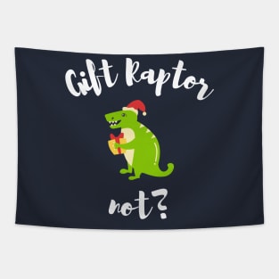 Gift Raptor not? (Gift wrapped or not?) Tapestry