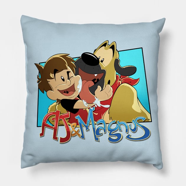 Best Friends Pillow by AJ & Magnus