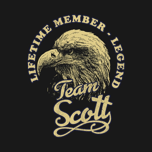 Scott Name - Lifetime Member Legend - Eagle by Stacy Peters Art