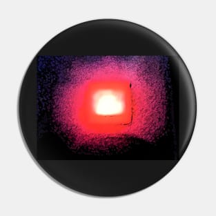 the Universes BIg Red Button Pin