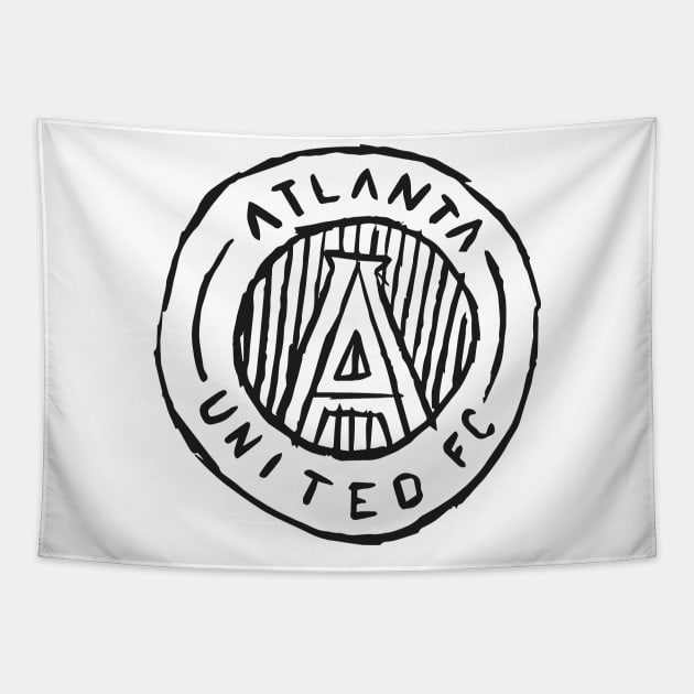 Atlanta Uniteeed fc 09 Tapestry by Very Simple Graph