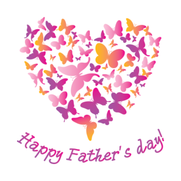 Discover Happy Father Day Love Butterfly - Father Day - T-Shirt