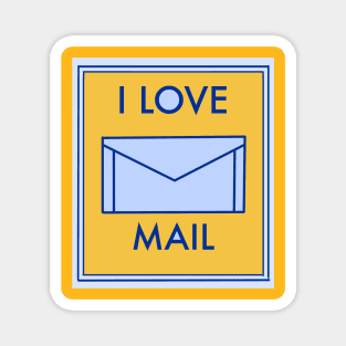 I love Mail Sign Magnet