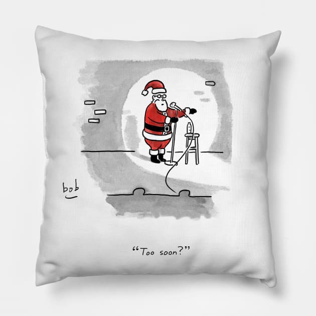 Santa Stand-Up Pillow by bobeckstein