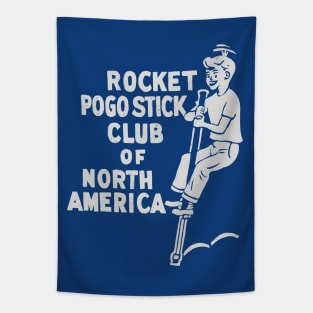 Rocket Pogo Stick Of North America  / Vintage Design Tapestry