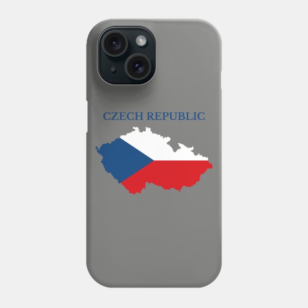 Czech Republic, Czechia Map Flag Phone Case by maro_00