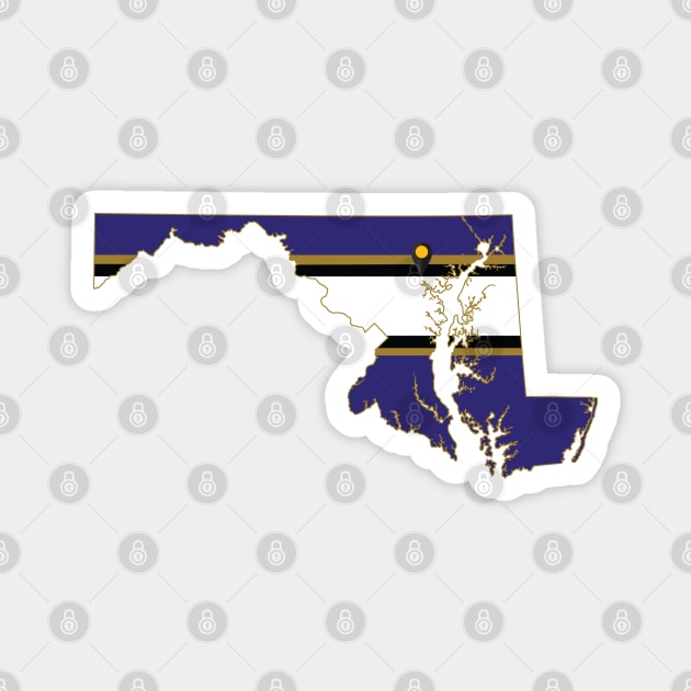 Baltimore Football Magnet by doctorheadly