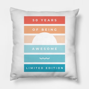 50 Year Old Gifts Vintage 1971 Limited Edition 50th Birthday Pillow