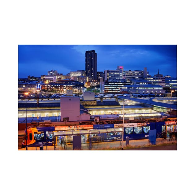 Sheffield Skyline at Night by galpinimages