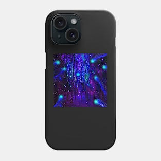 TREES MOON AND SHOOTING STARS Phone Case