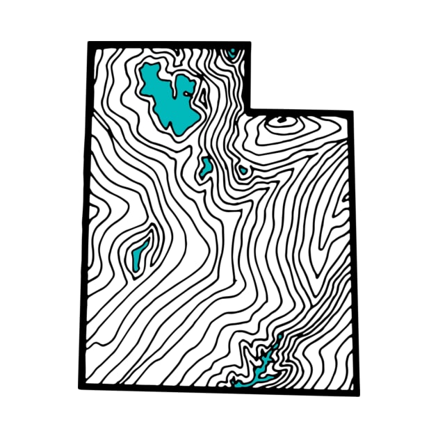Topographic State of Utah by theaspenridge