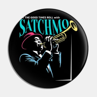 Louis Armstrong retro Pin