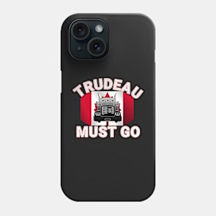 TRUDEAU MUST GO SAVE CANADA FREEDOM CONVOY 2022 TRUCKERS RED LETTERS Phone Case