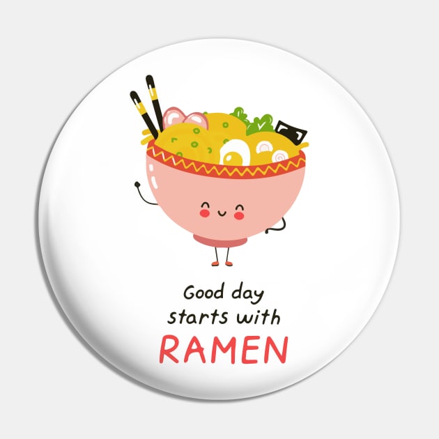 Kawaii Ramen Noodles Pin by sufian