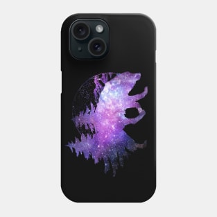 The Wolf And The Night - Space Phone Case