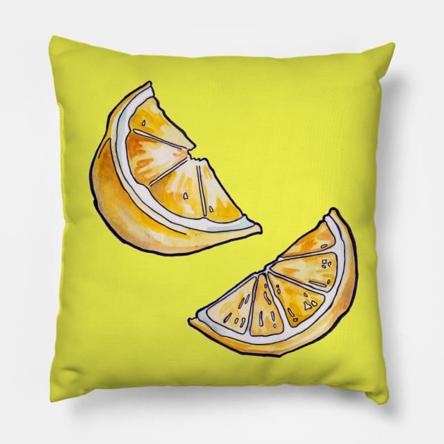 When Life Gives You Lemons Pillow by JenTheTracy