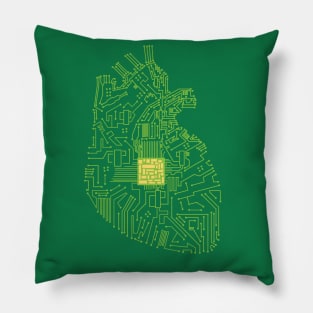 Circuit Heart Pillow