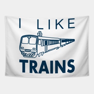 I like trains Tapestry