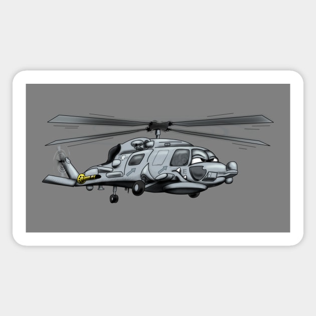 cartoon helicopter black and white