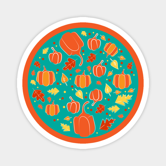 Hello Autumn Magnet by HarlinDesign