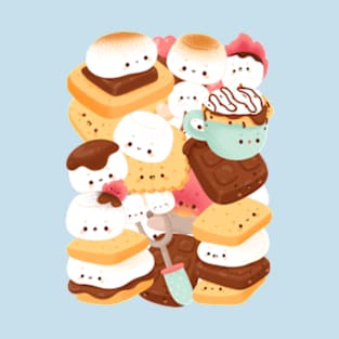 Cute kawaii s’mores party T-Shirt