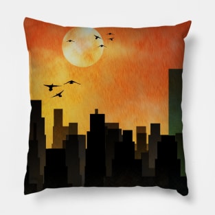 New York Silhouettes Pillow