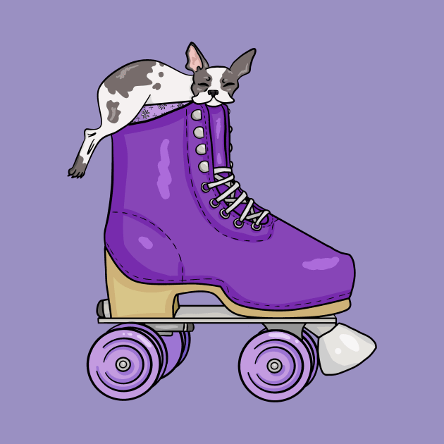 French Bulldog Rollerskate by ApothecaryOpossum