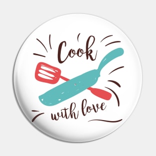 Cook with Love Splash Pin