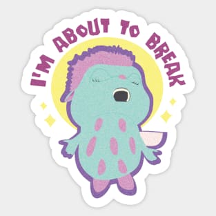 Screaming Bibble Stickers for Sale