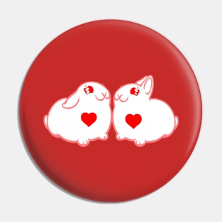 Bunny Love  and Pink and Red and Love All Over Pin