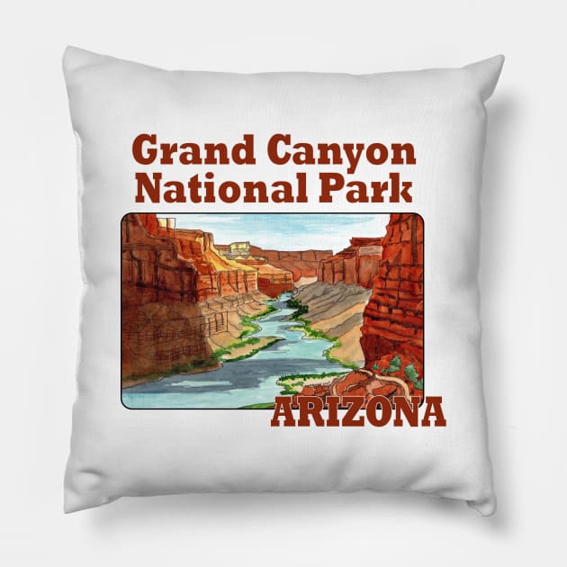 Grand Canyon National Park, Arizona Pillow by MMcBuck