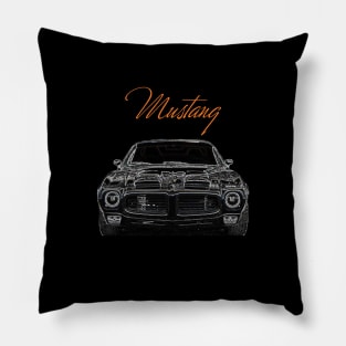 Mustang Classic Car Front & Rear End Pillow