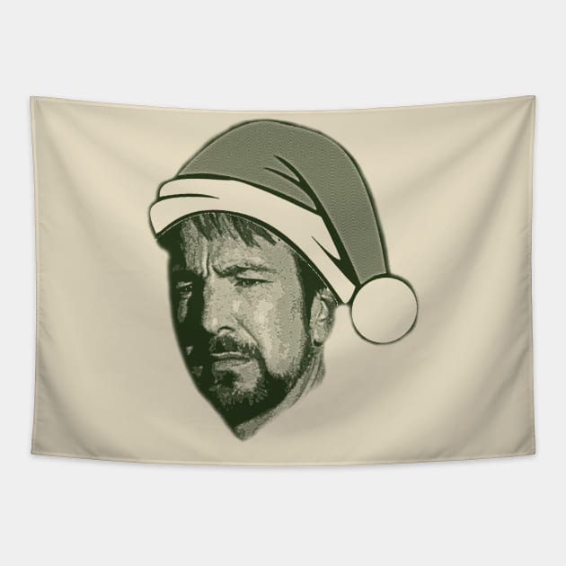 Its Not Christmas Until Hans Gruber Falls From Nakatomi Tower Tapestry by fellfreestuffstudio