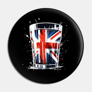 United Kingdom Flag Glass Pin