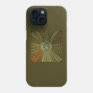 Electroluminated Skull Radiate - Jungle Camouflage Phone Case