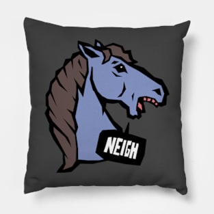 A horse's harmonious neigh echoed through nature Pillow