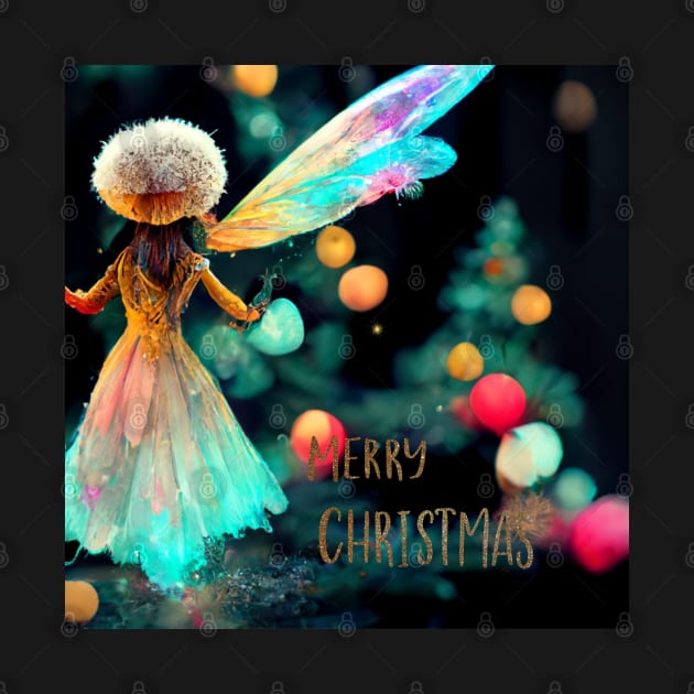 Merry Christmas - magical fairy on Xmas night by Design-by-Evita