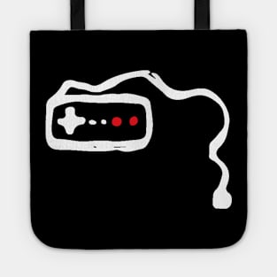 Video Game Controller Doodle White Tote