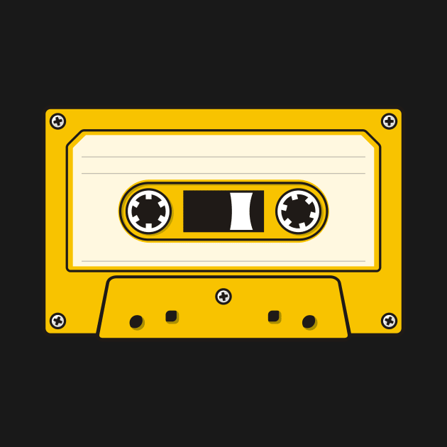 Audio Cassette Yellow by sifis