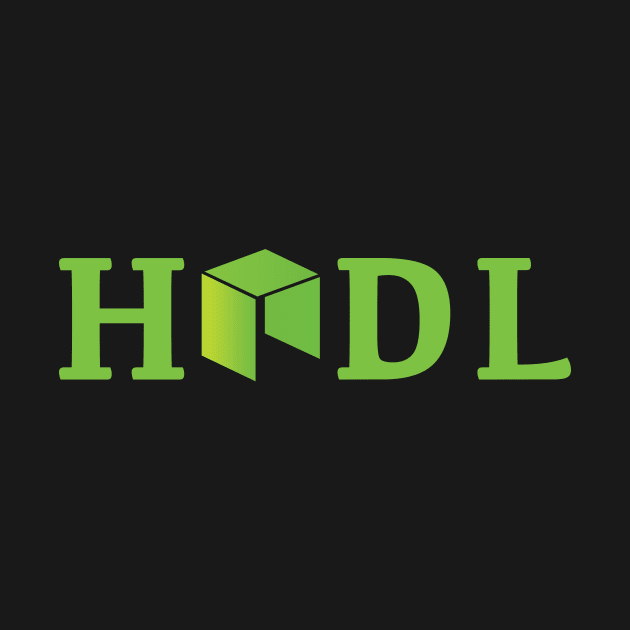 Hodl Neo coin logo-green by mangobanana