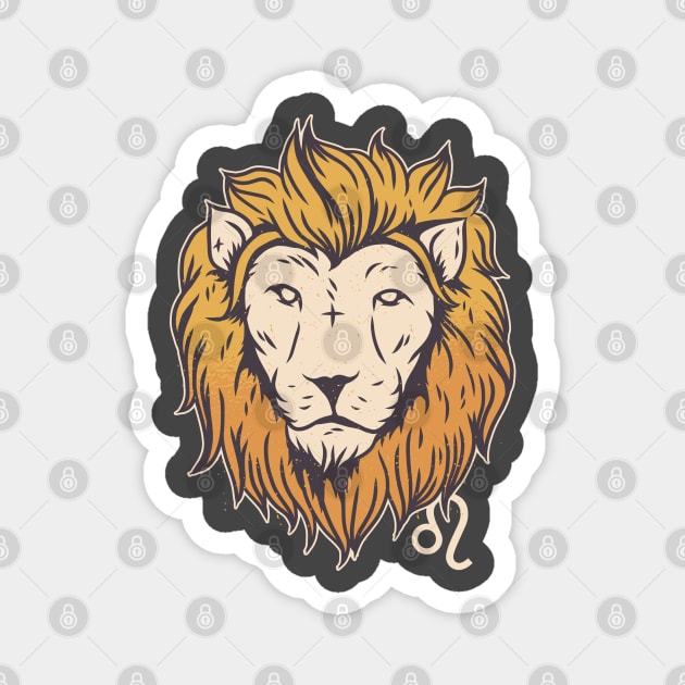 Leo Illustration Magnet by MimicGaming