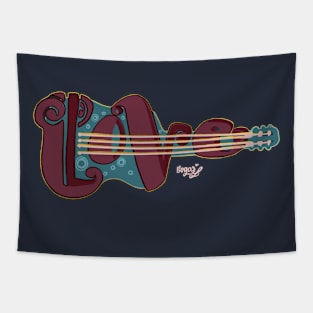 Guitar love Tapestry