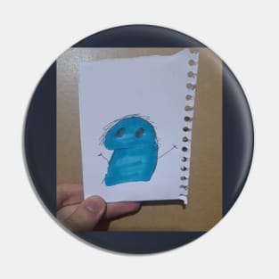 Blue Confused Pin