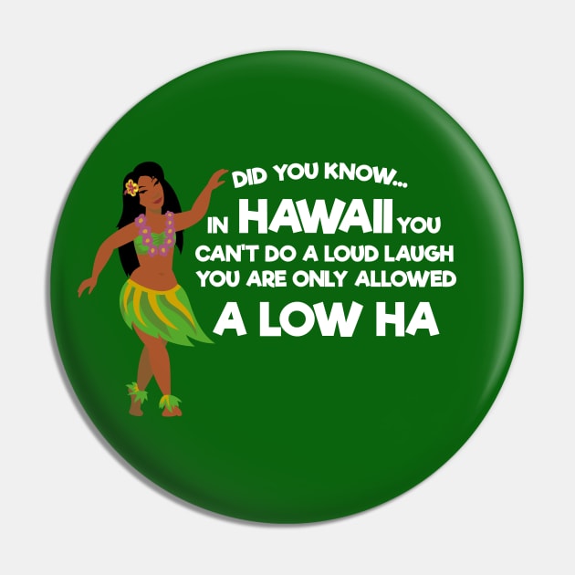 Funny Hawaii  Aloha Dad Joke Pin by ArtisticRaccoon